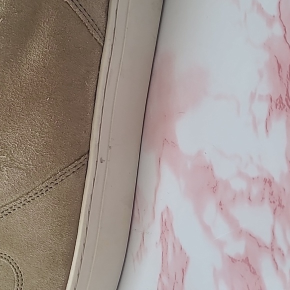 EUC Franco Fortini Taupe Suede Leather James Sneakers Sz Men 10.5 - Picture 7 of 9